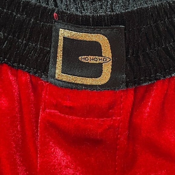 NEW Red Velvet Santa Boxers with Matching Santa Hat White Faux Fur Trim Size XL - Picture 3 of 10